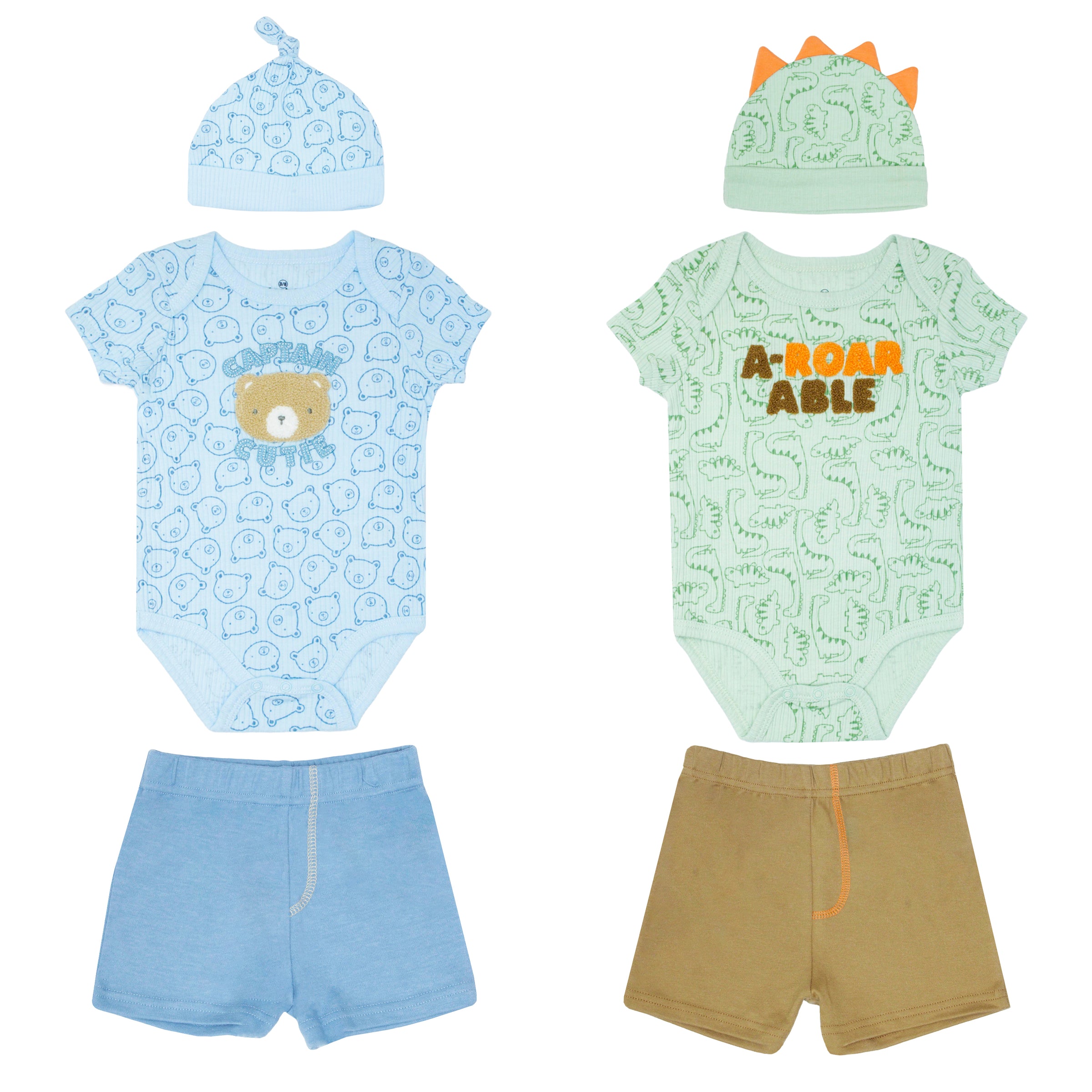 Body Marga Corta + Pantalón Corto + Gorro