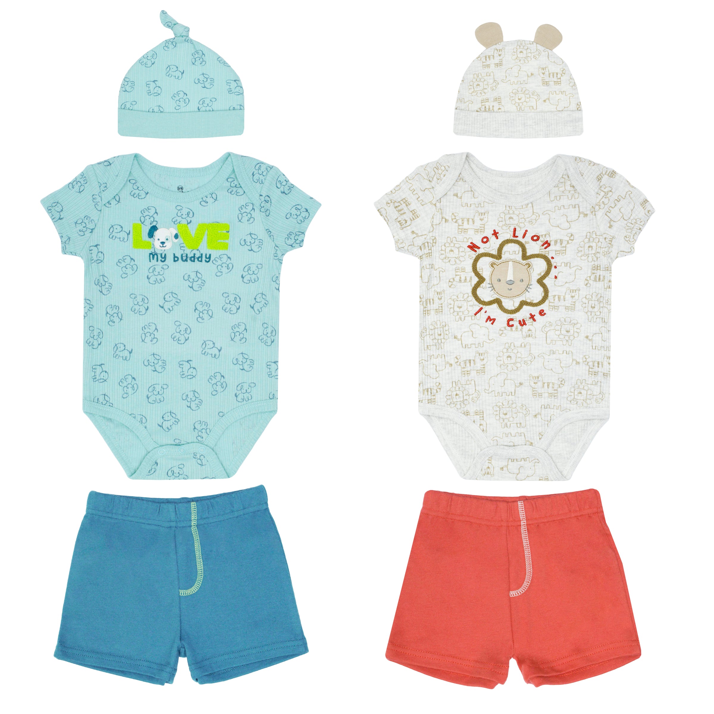 Body Marga Corta + Pantalón Corto + Gorro