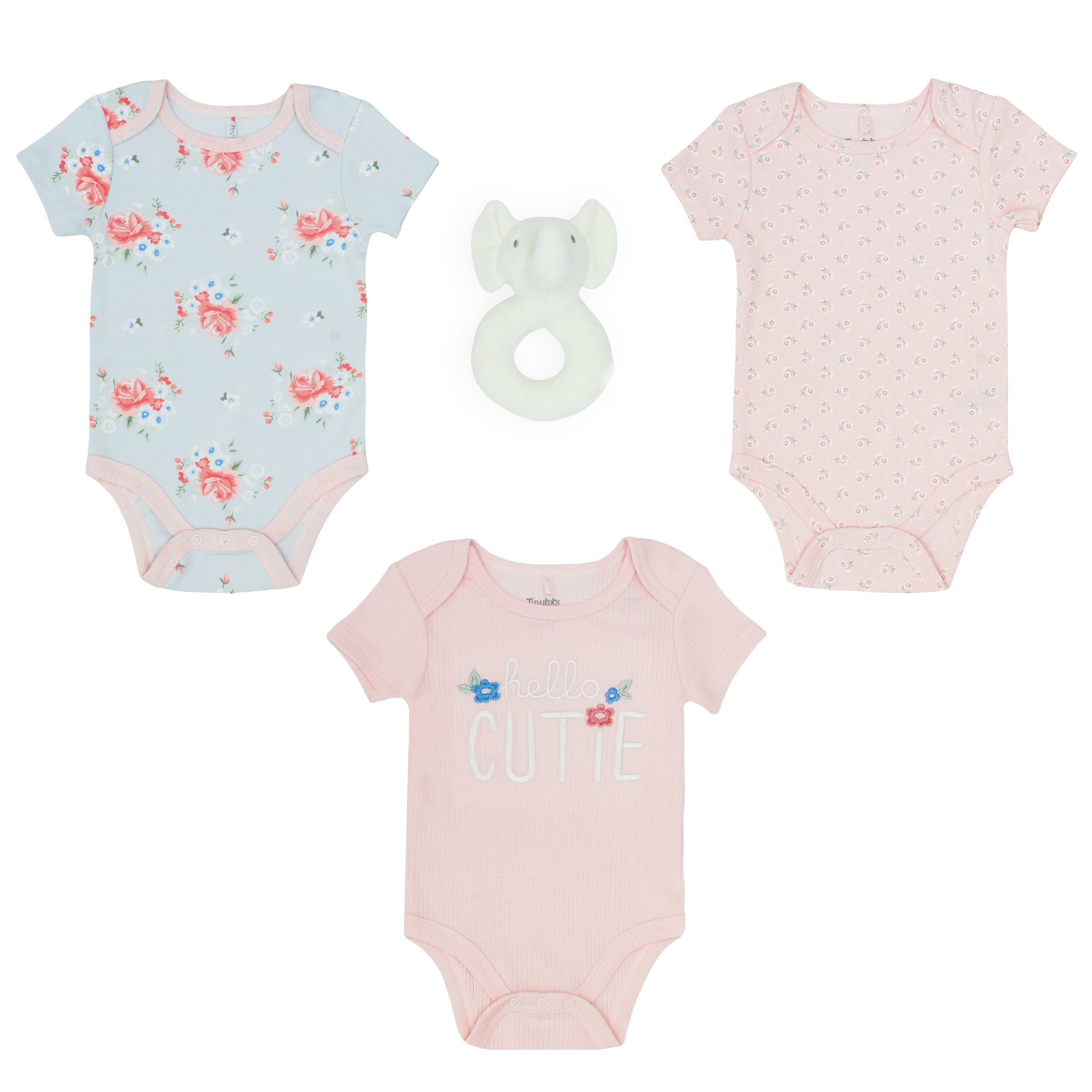 Body Manga Corta 3pk + Peluche De Apego
