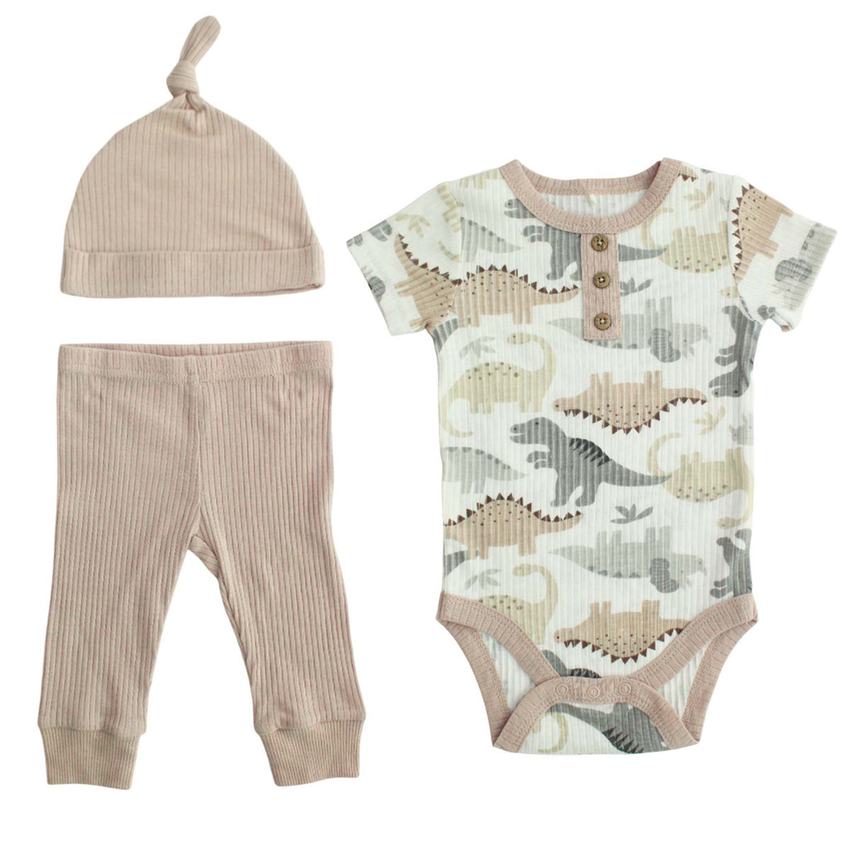 Body Manga Corta + Pantalón Largo + Gorro