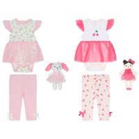 Body Manga Corta con Tutu + Pantalón Largo + Peluche de Apego
