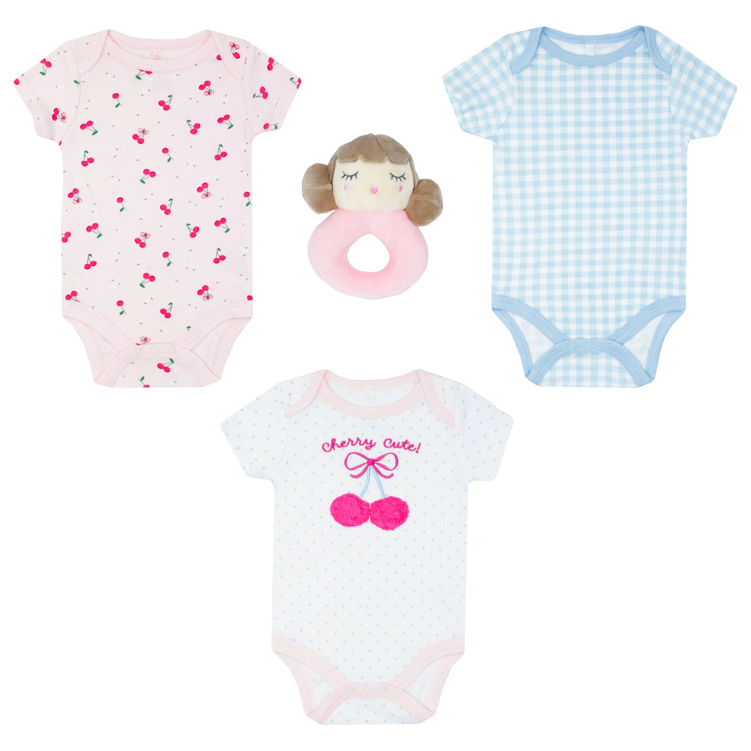 Body Manga Corta 3pk + Peluche De Apego