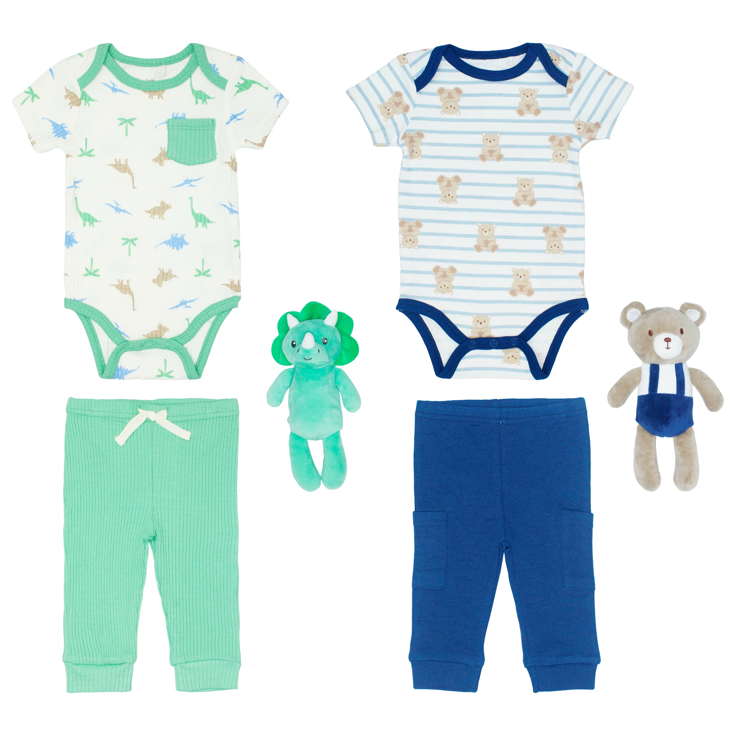 Body Manga Corta + Pantalón Largo + Peluche de Apego
