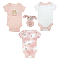 Body Manga Corta 3pk + Peluche De Apego
