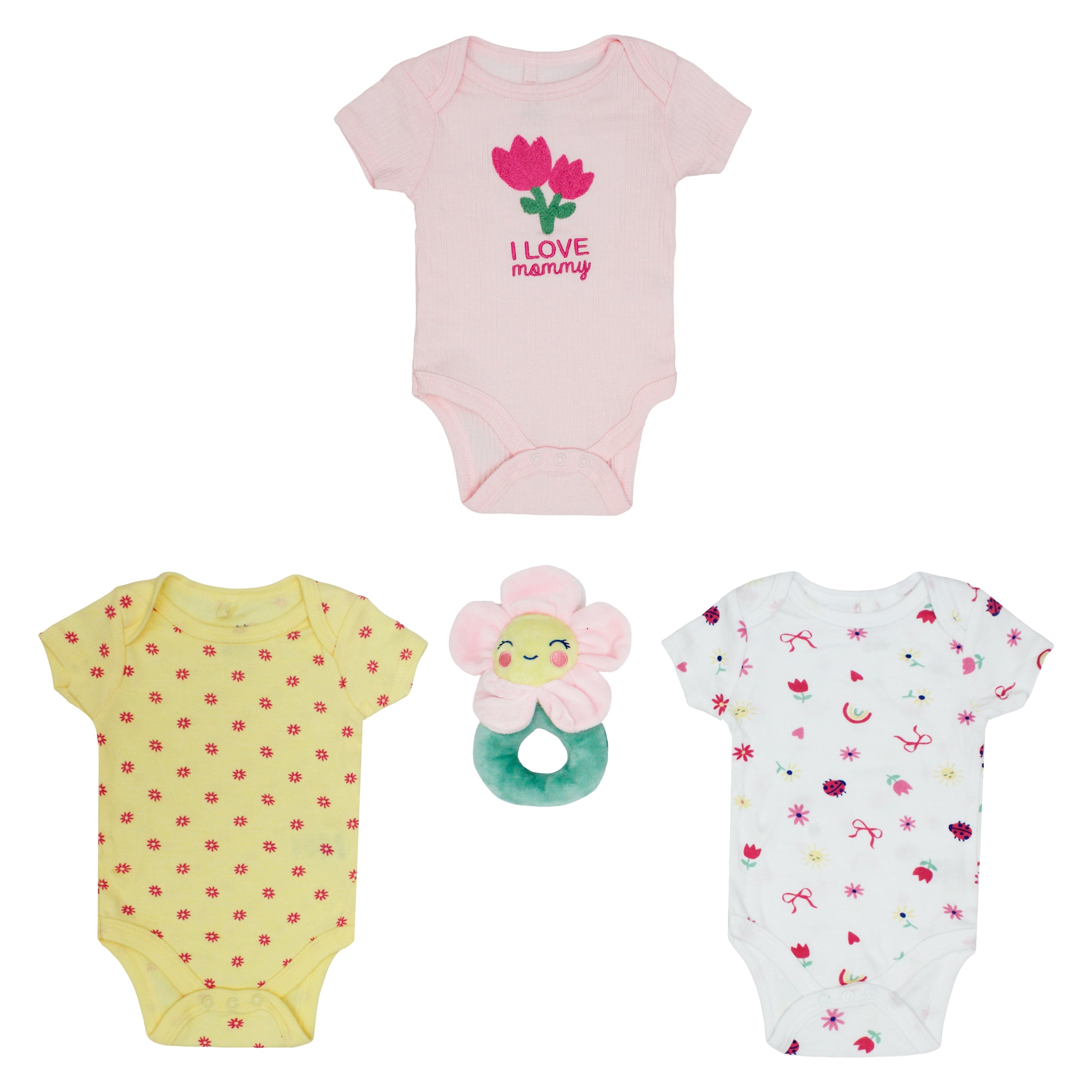 Body Manga Corta 3pk + Peluche De Apego