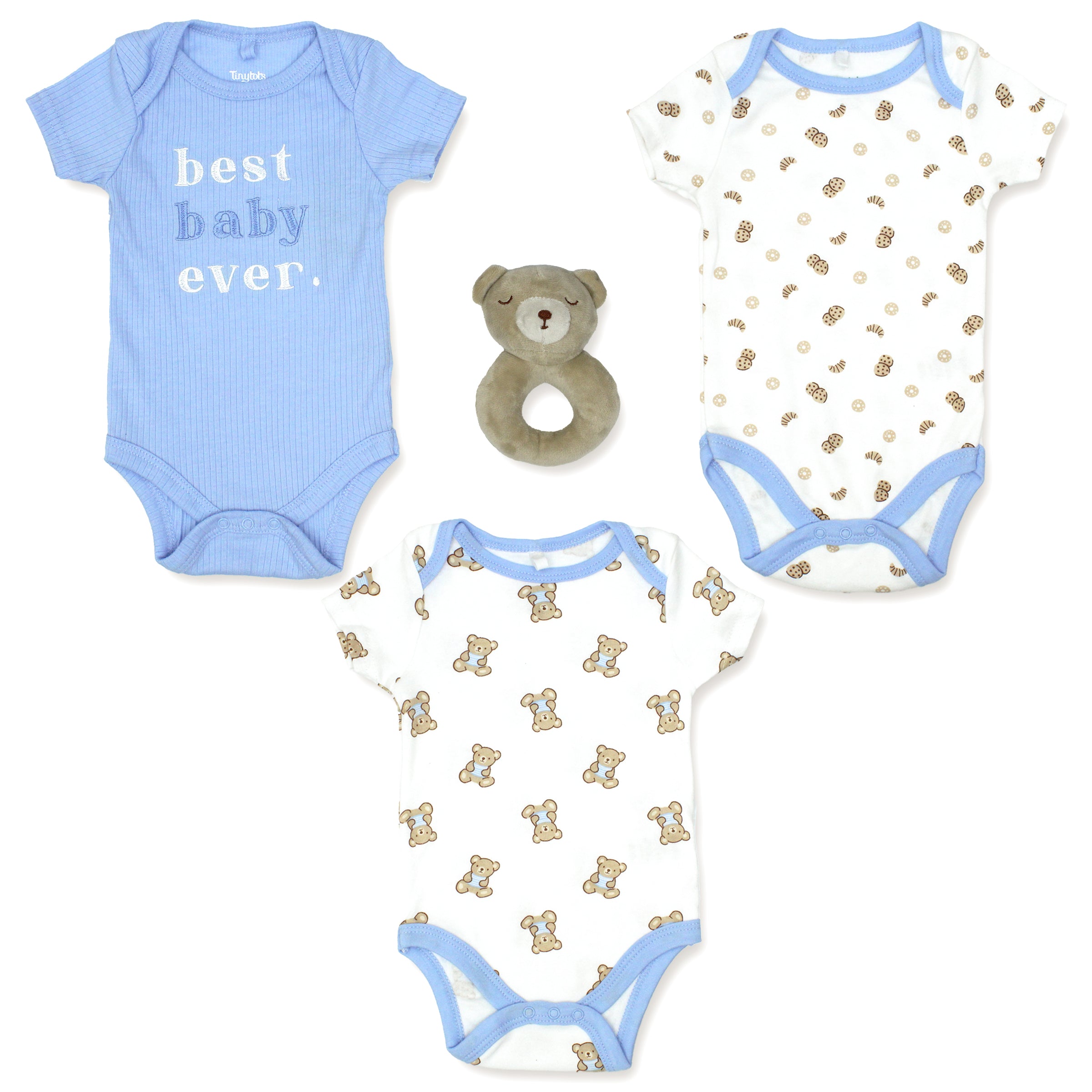 Body Manga Corta 3pk + Peluche De Apego