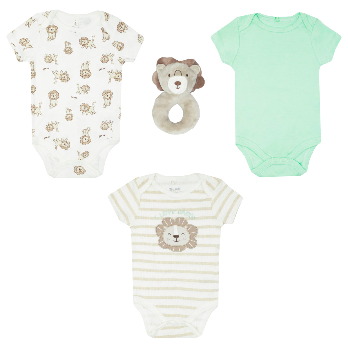 Body Manga Corta 3pk + Peluche De Apego