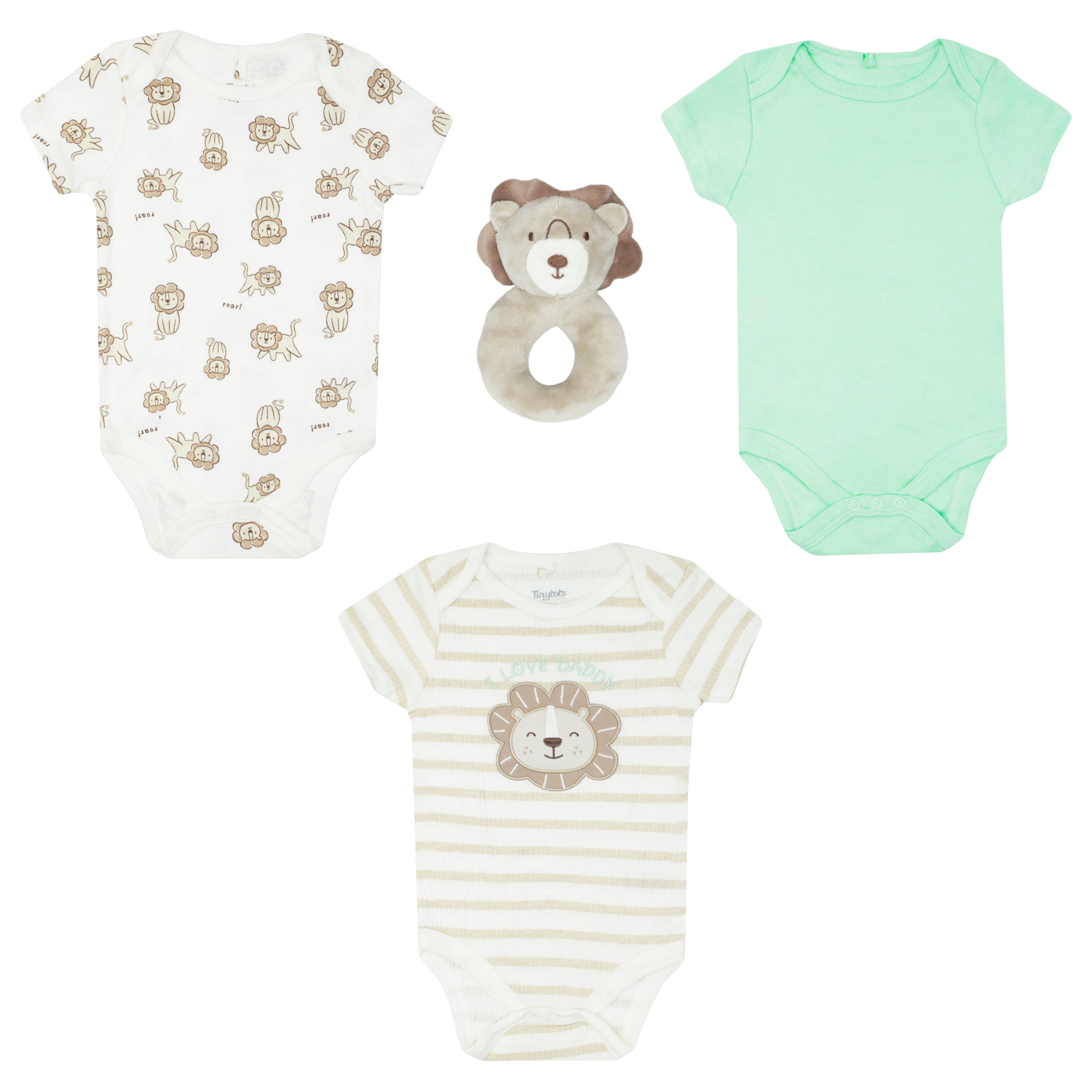 Body Manga Corta 3pk + Peluche De Apego