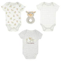 Body Manga Corta 3pk + Peluche De Apego
