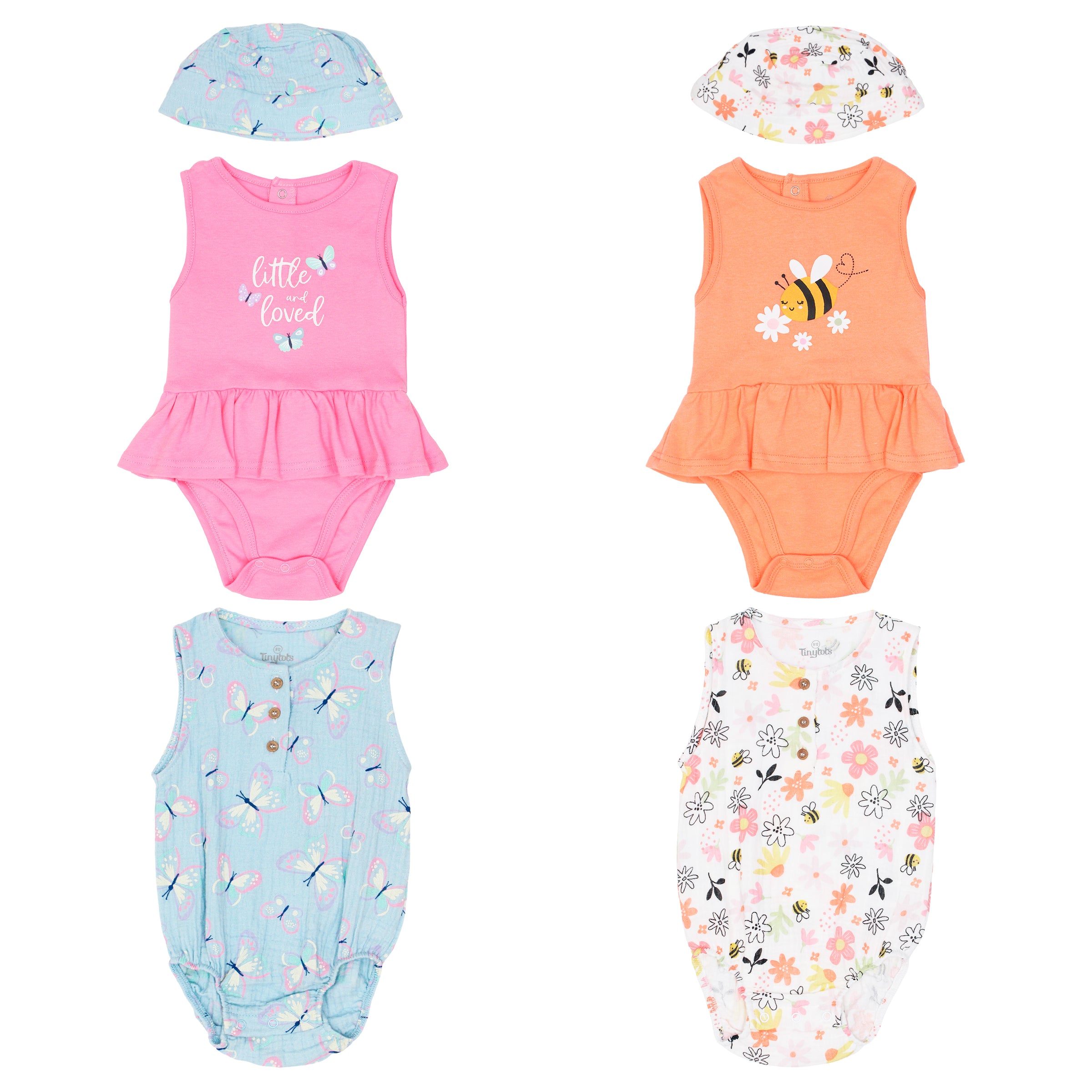 Body Manga Corta 2pk + Sombrero