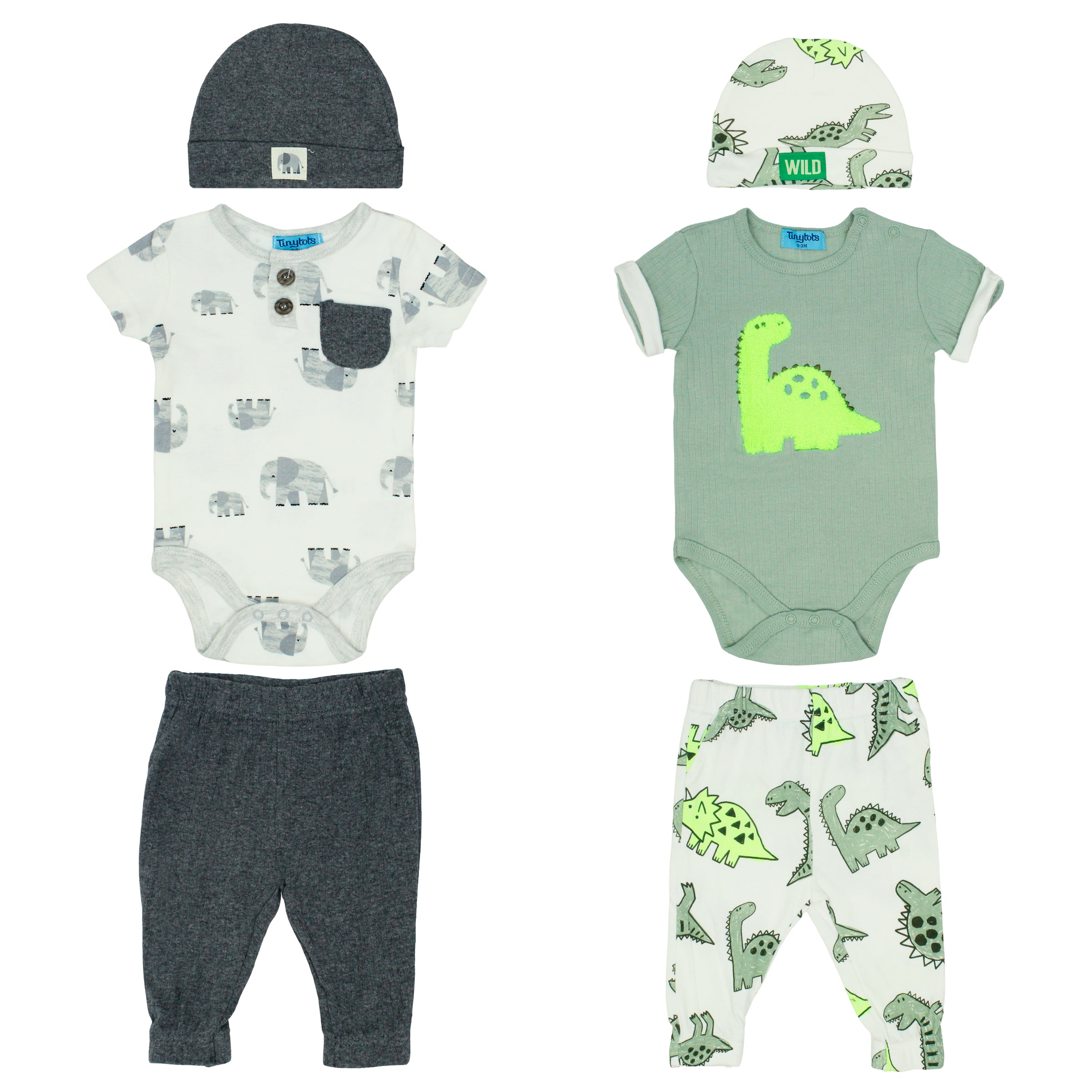 Body Manga Corta + Pantalón Largo + Gorro