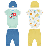 Body Manga Corta + Pantalón Largo + Gorro
