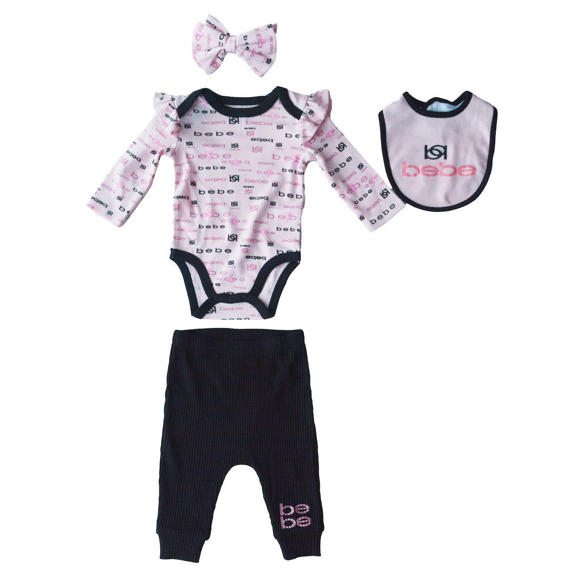 Conjunto Body M/ Larga - Babero - Vincha