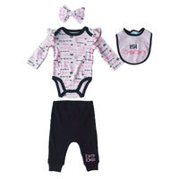 Conjunto Body M/ Larga - Babero - Vincha
