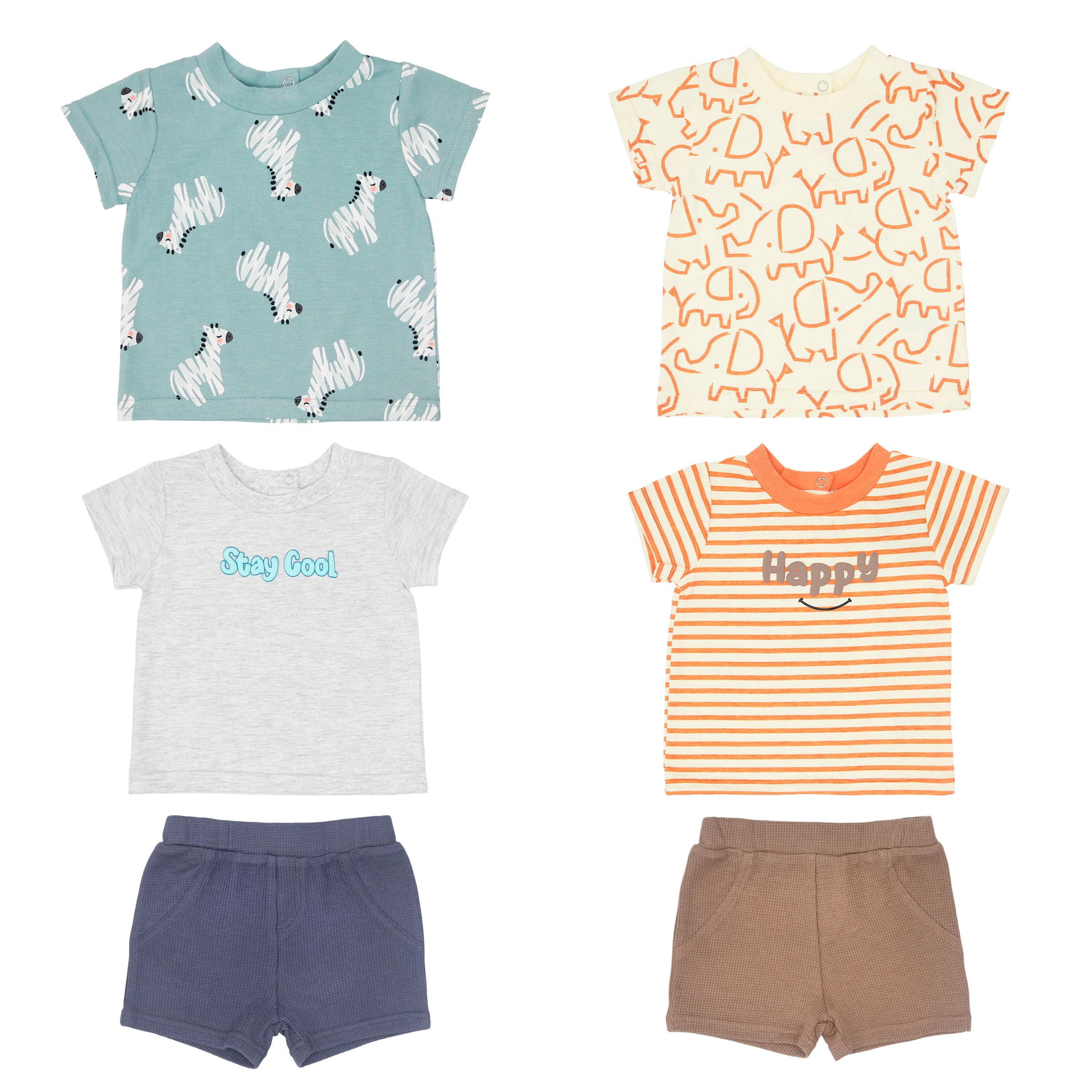 Sueter Manga Corta 2pk + Pantalón Corto
