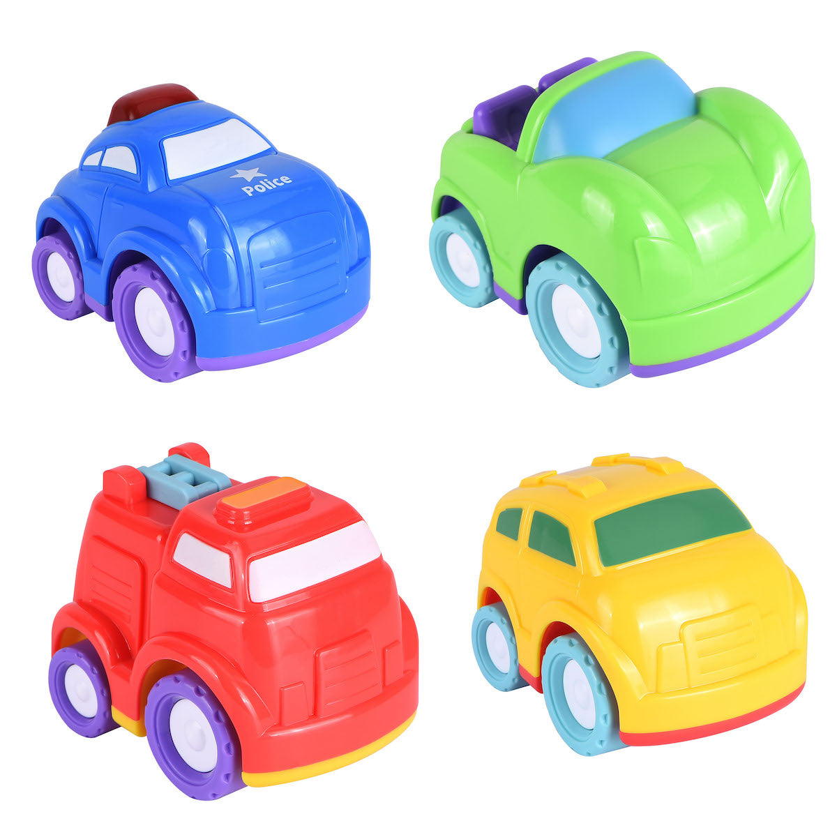 Juguete Mini Vehiculos 4pzs