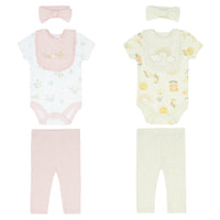 Body Manga Corta + Pantalón Largo + Gorro + Babero
