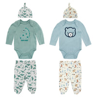 Body Manga Larga + Pantalón Largo + Gorro

