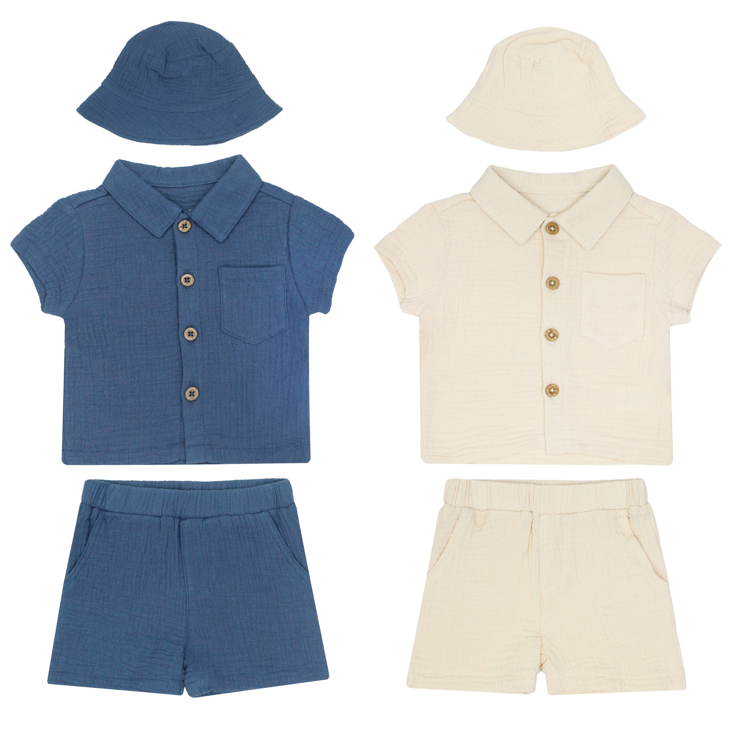 Camisa + Pantalón Corto + Sombrero