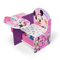 Escritorio con silla y contedor de almacenamiento
