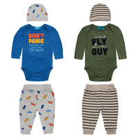 Body Manga Larga + Pantalón Largo + Gorro
