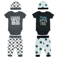Body Manga Corta + Pantalón Largo + Gorro
