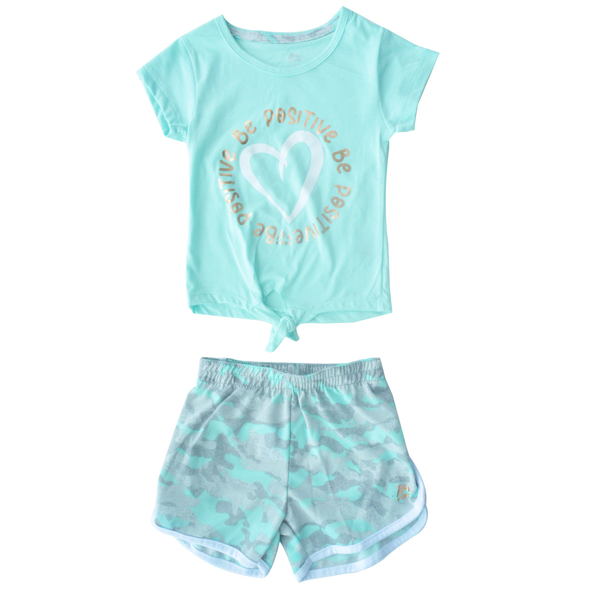 2 Pc Mesh Short Set De Niña