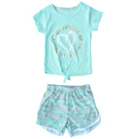 2 Pc Mesh Short Set De Niña
